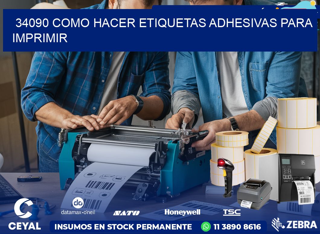 34090 Como hacer etiquetas adhesivas para imprimir