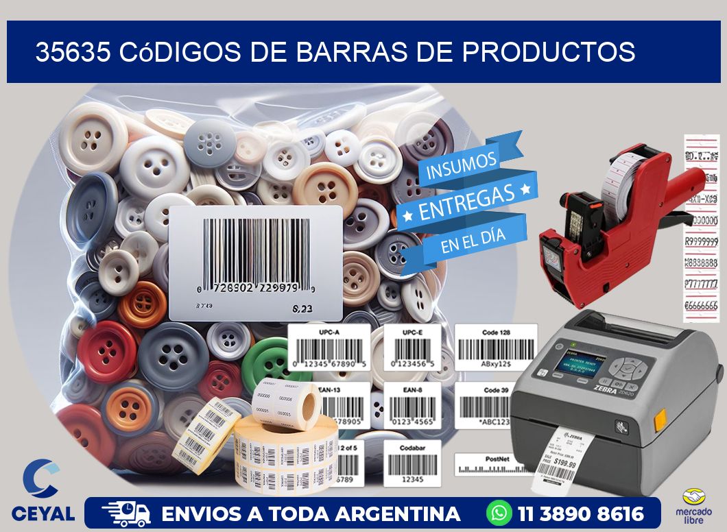 35635 Códigos de barras de productos
