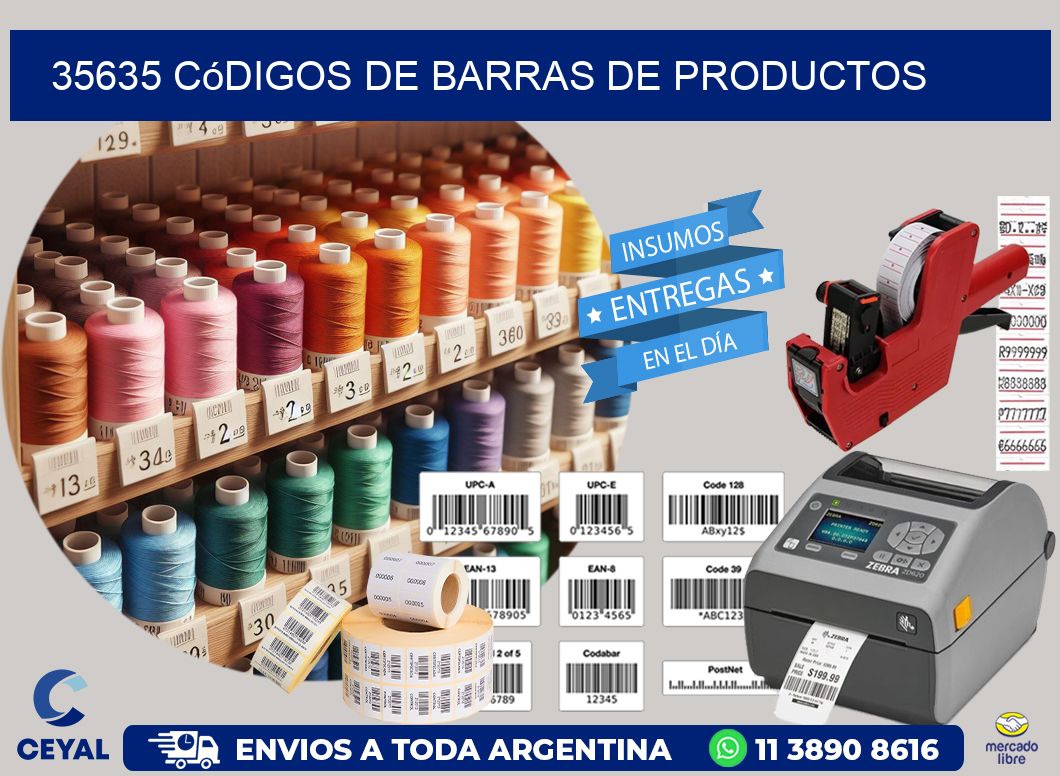35635 Códigos de barras de productos