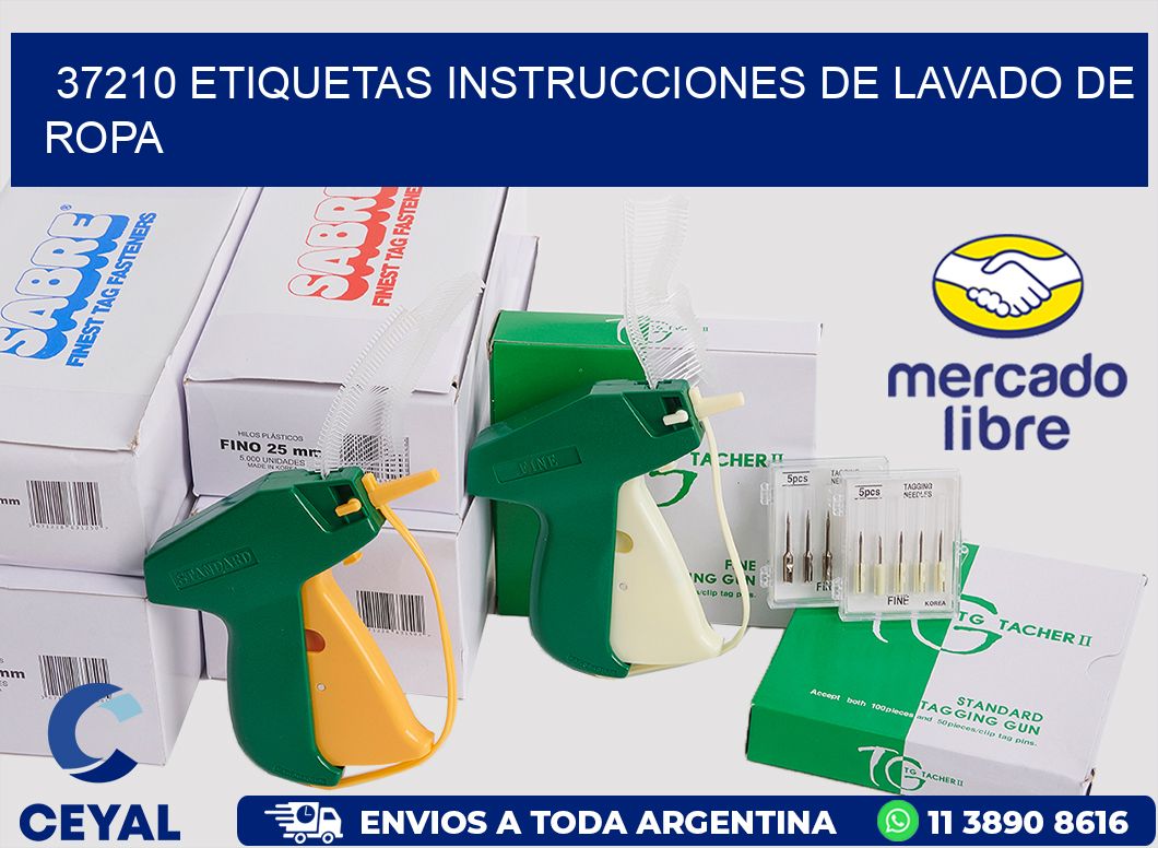 37210 etiquetas instrucciones de lavado de ropa