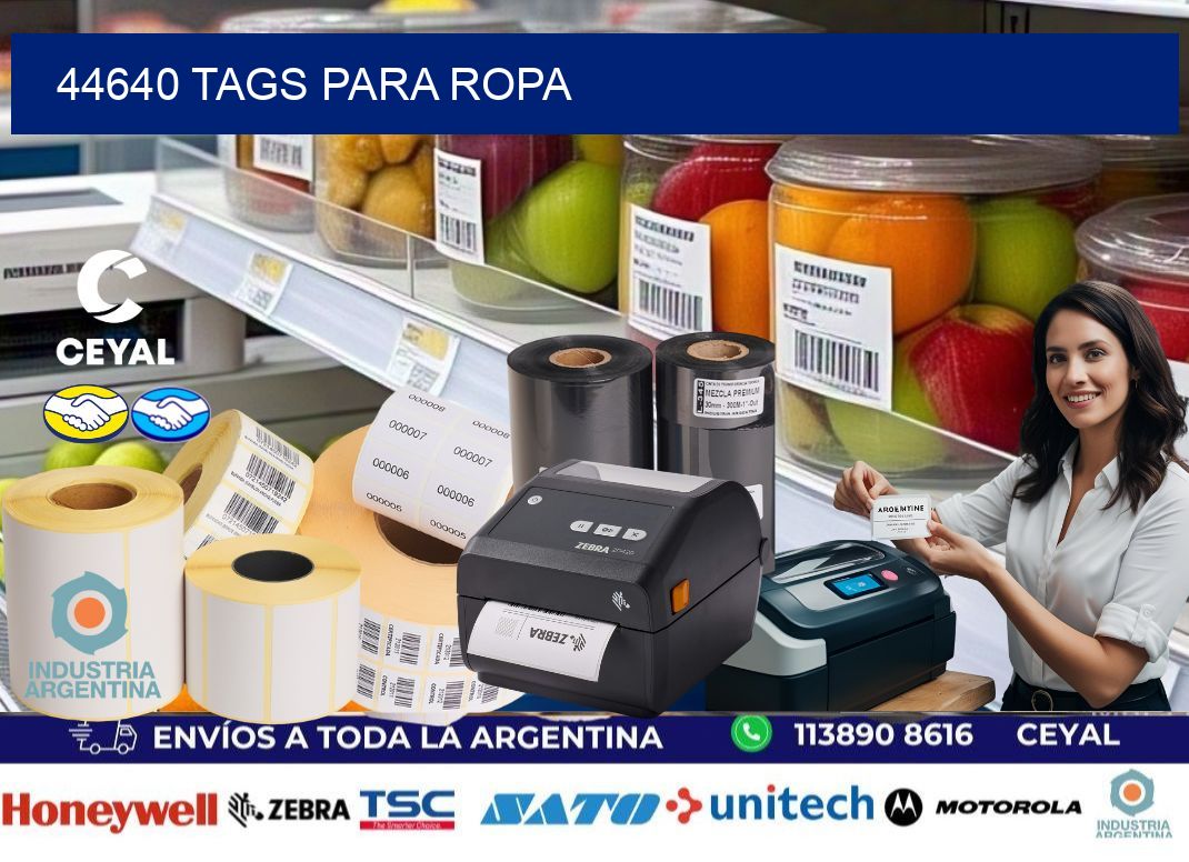44640 Tags para ropa