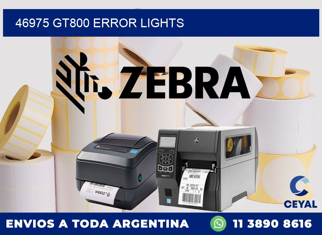 46975 GT800 error lights