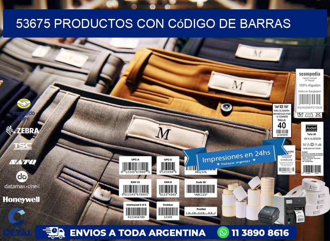 53675 Productos con código de barras