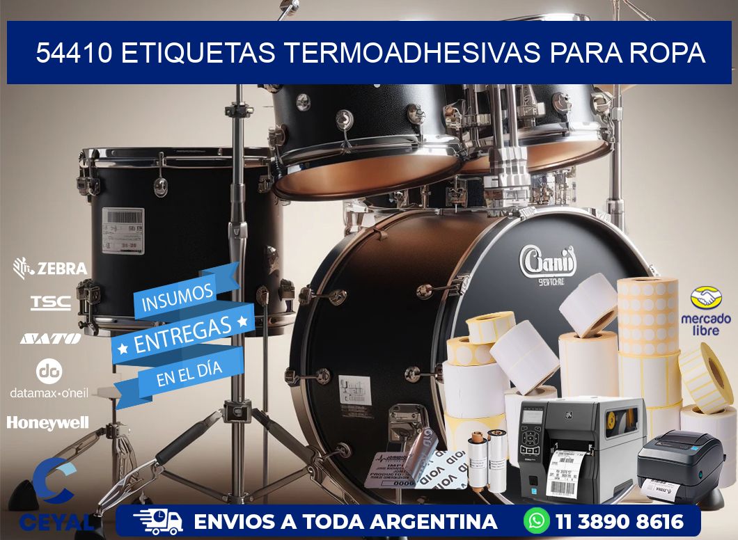 54410 Etiquetas termoadhesivas para ropa