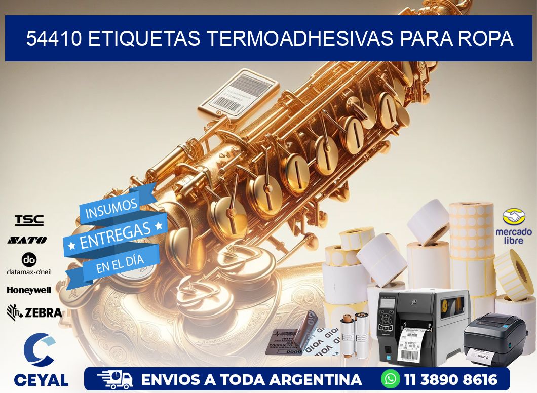 54410 Etiquetas termoadhesivas para ropa