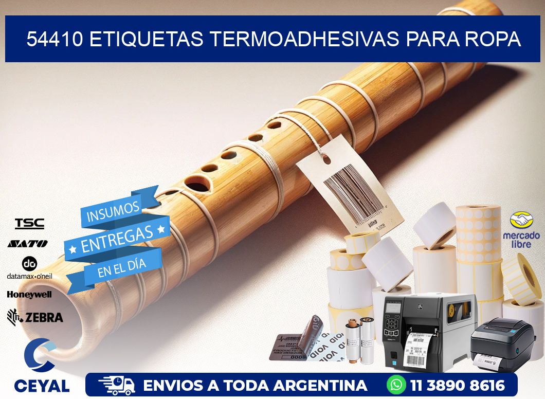 54410 Etiquetas termoadhesivas para ropa