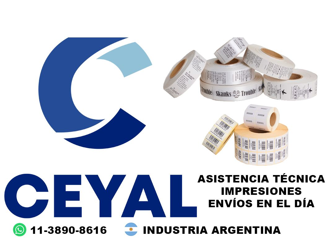 6790 etiqueta de tela zebra