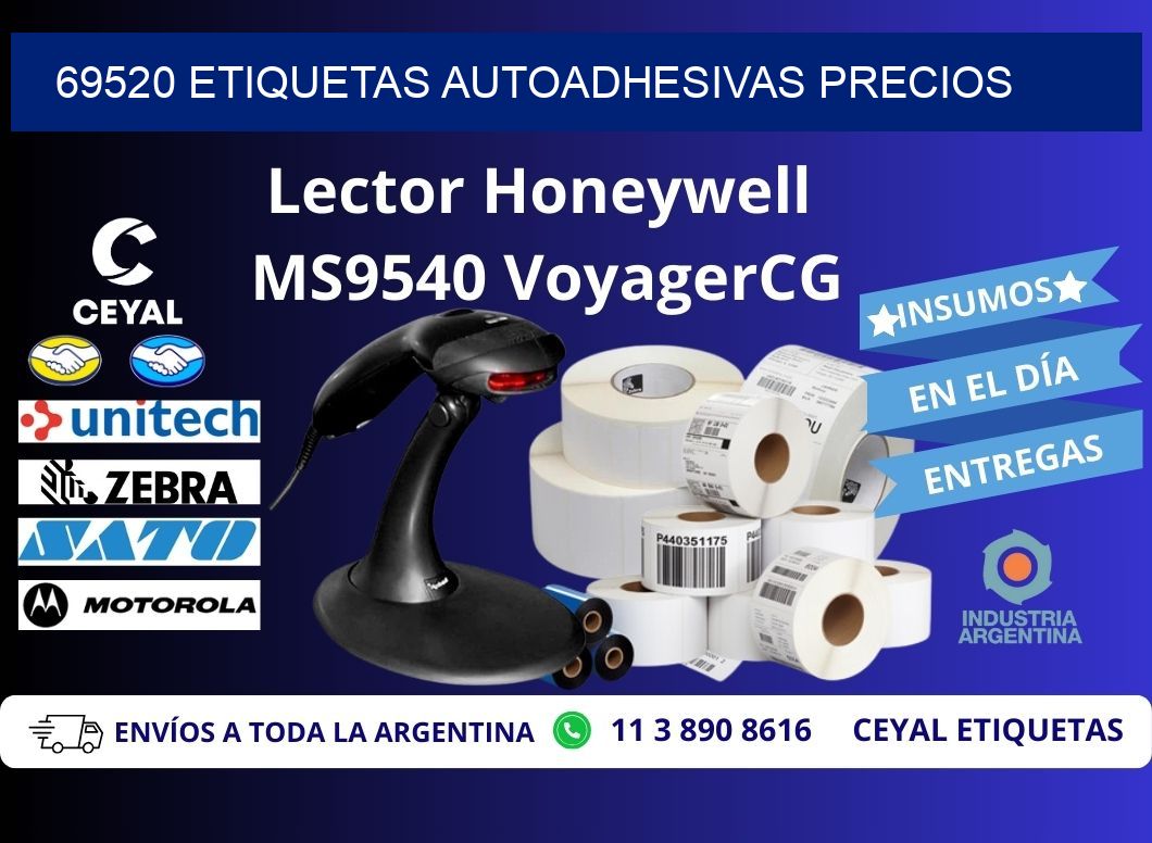 69520 Etiquetas autoadhesivas precios