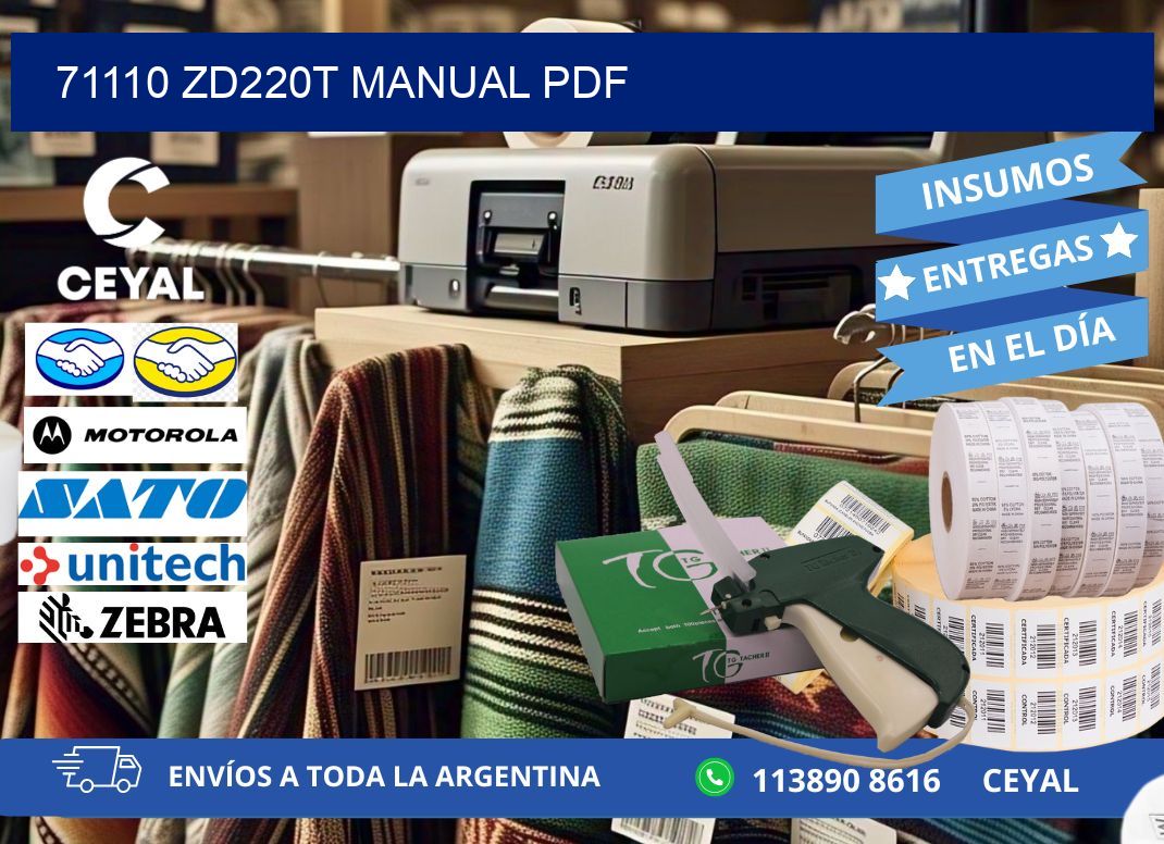 71110 ZD220t manual PDF