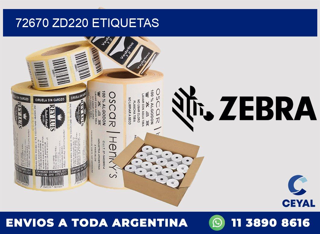 72670 ZD220 etiquetas
