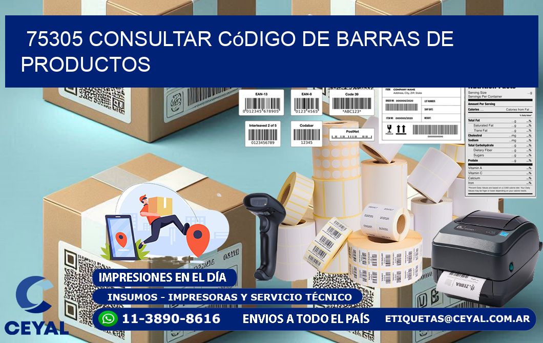 75305 Consultar código de barras de productos