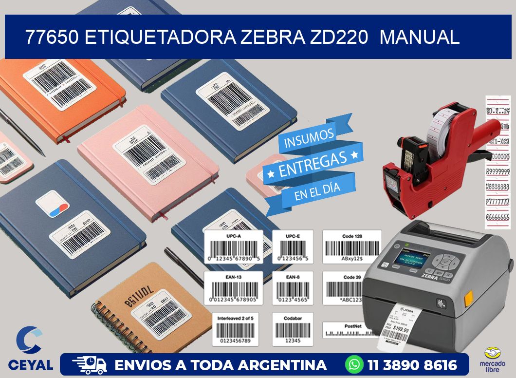 77650 Etiquetadora Zebra ZD220  manual