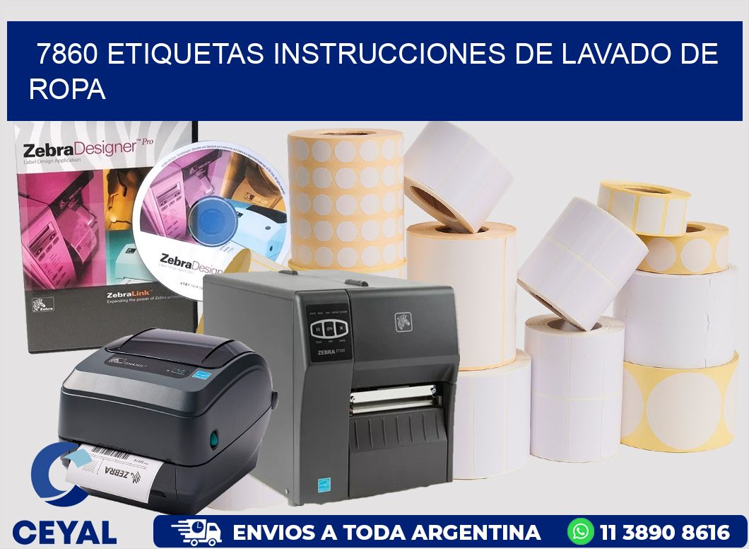 7860 etiquetas instrucciones de lavado de ropa
