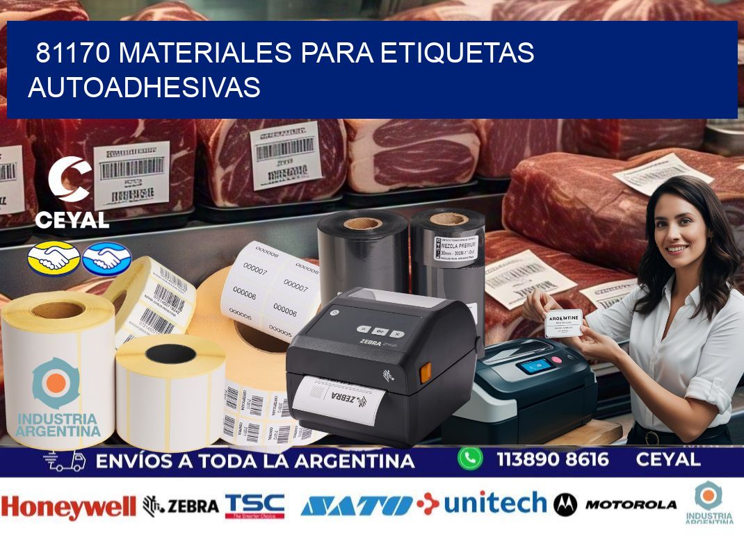 81170 materiales para etiquetas autoadhesivas