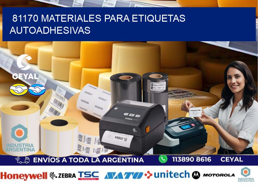 81170 materiales para etiquetas autoadhesivas