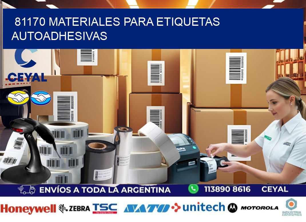 81170 materiales para etiquetas autoadhesivas
