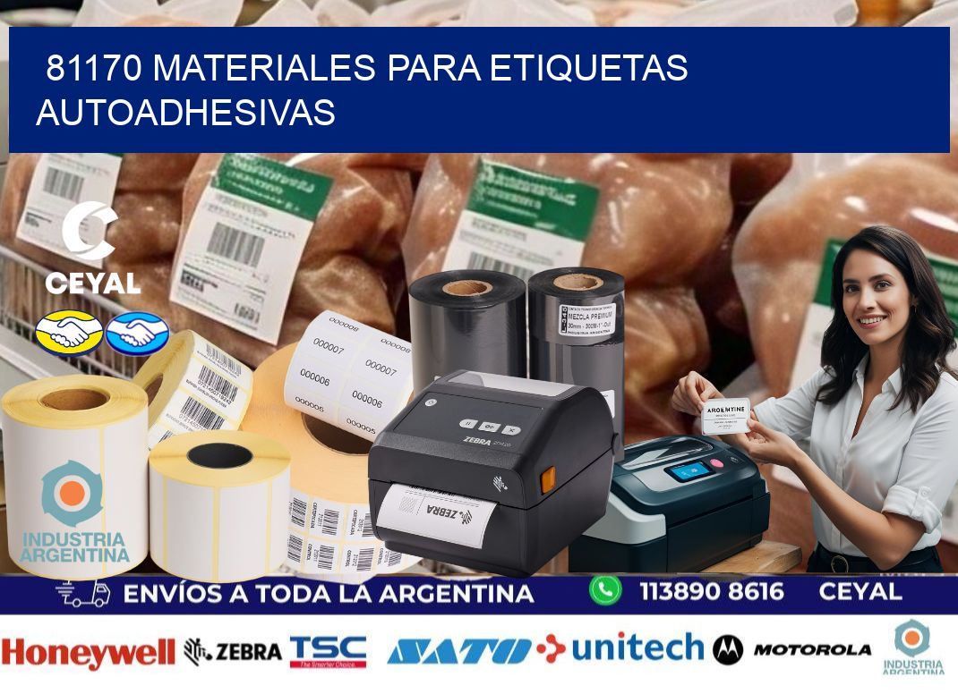 81170 materiales para etiquetas autoadhesivas