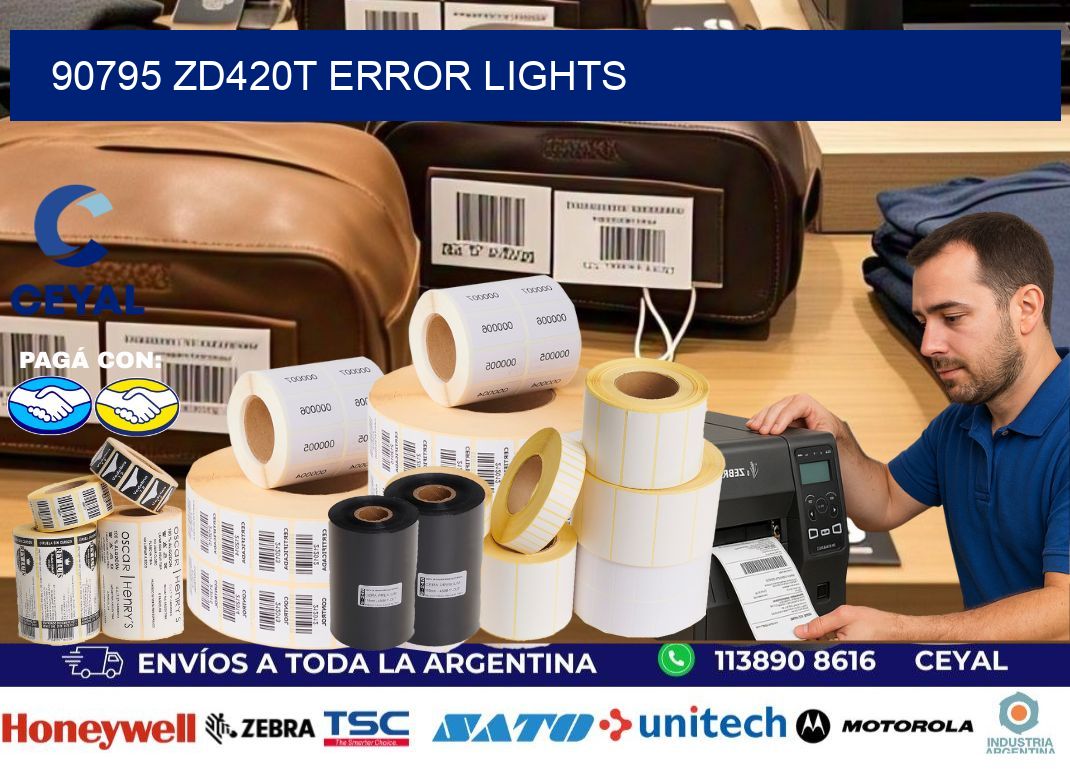 90795 ZD420t error lights