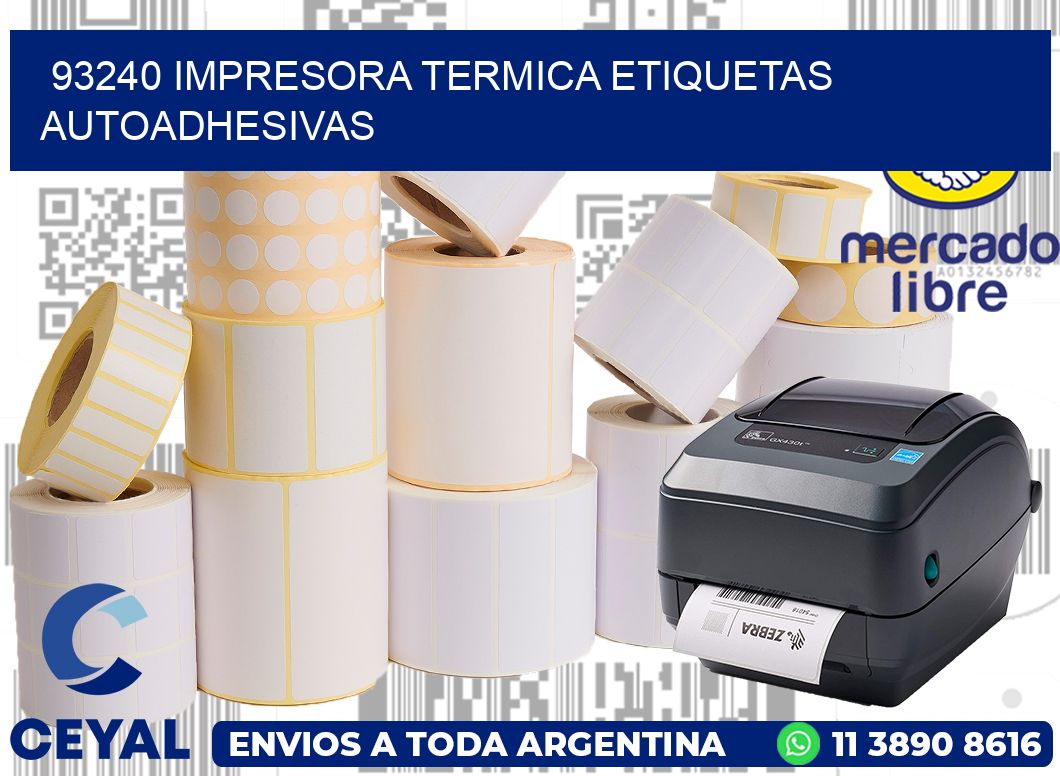 93240 Impresora termica etiquetas autoadhesivas