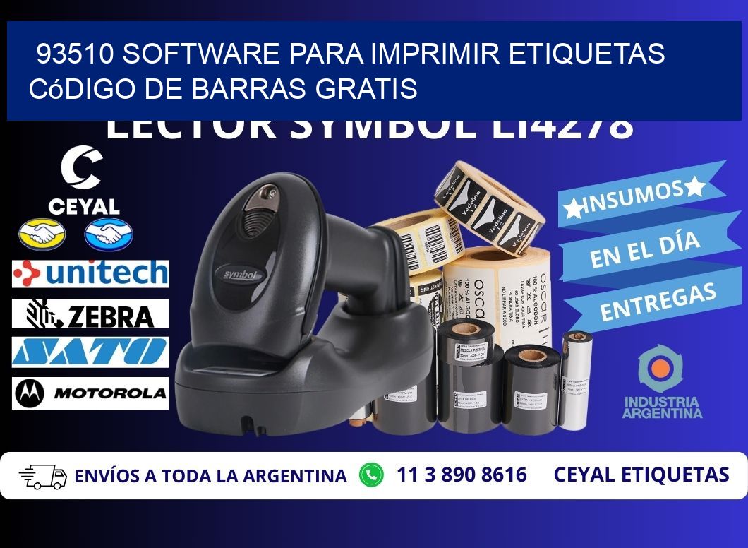 93510 Software para imprimir etiquetas código de barras gratis