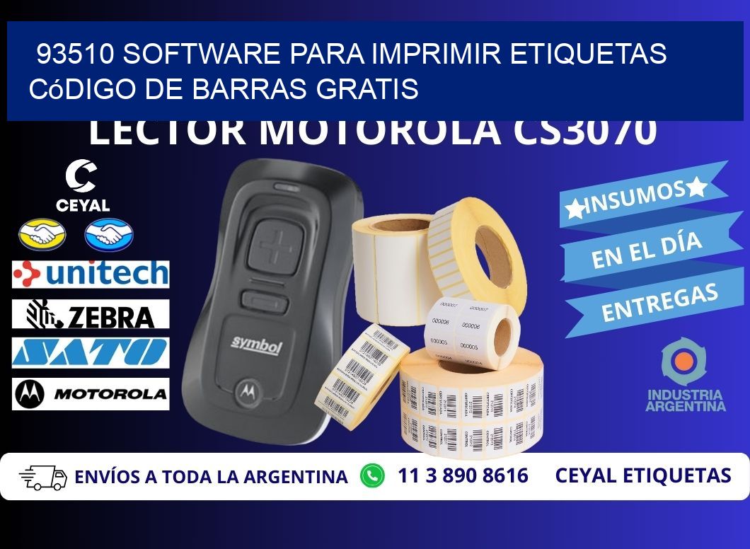 93510 Software para imprimir etiquetas código de barras gratis