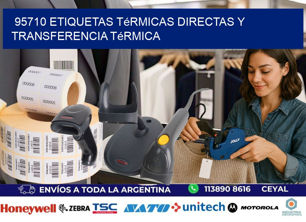 95710 etiquetas térmicas directas y transferencia térmica