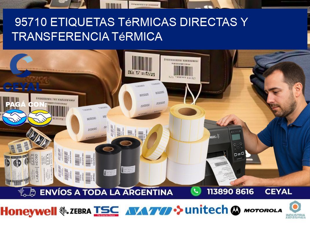 95710 etiquetas térmicas directas y transferencia térmica