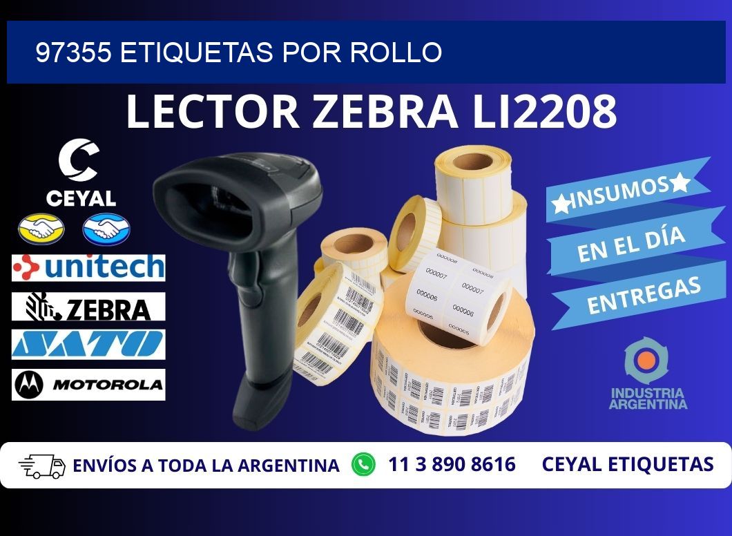 97355 Etiquetas por rollo