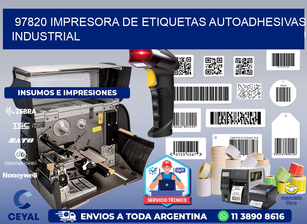 97820 Impresora de etiquetas autoadhesivas industrial