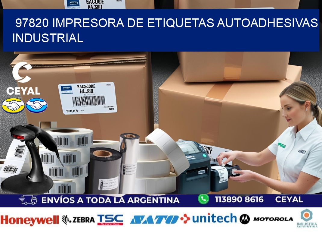 97820 Impresora de etiquetas autoadhesivas industrial