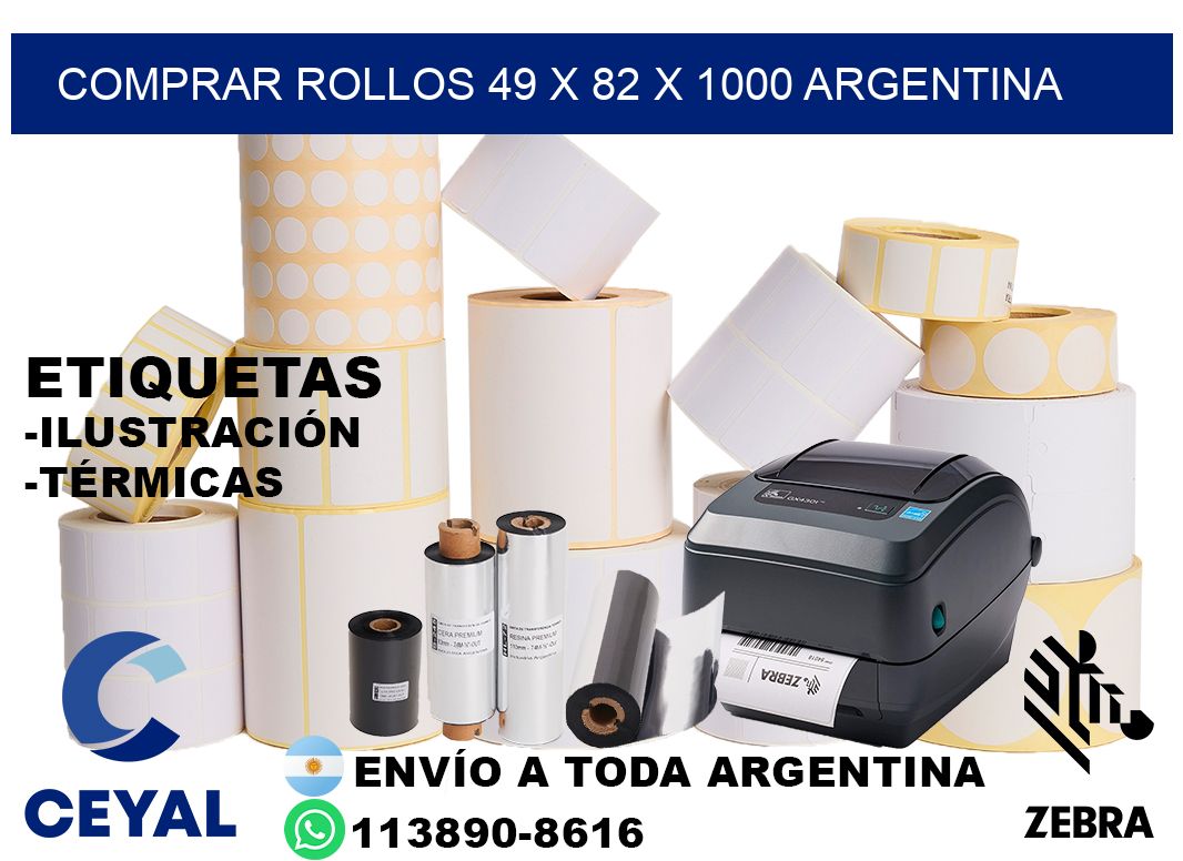 Comprar Rollos 49 x 82 x 1000 argentina