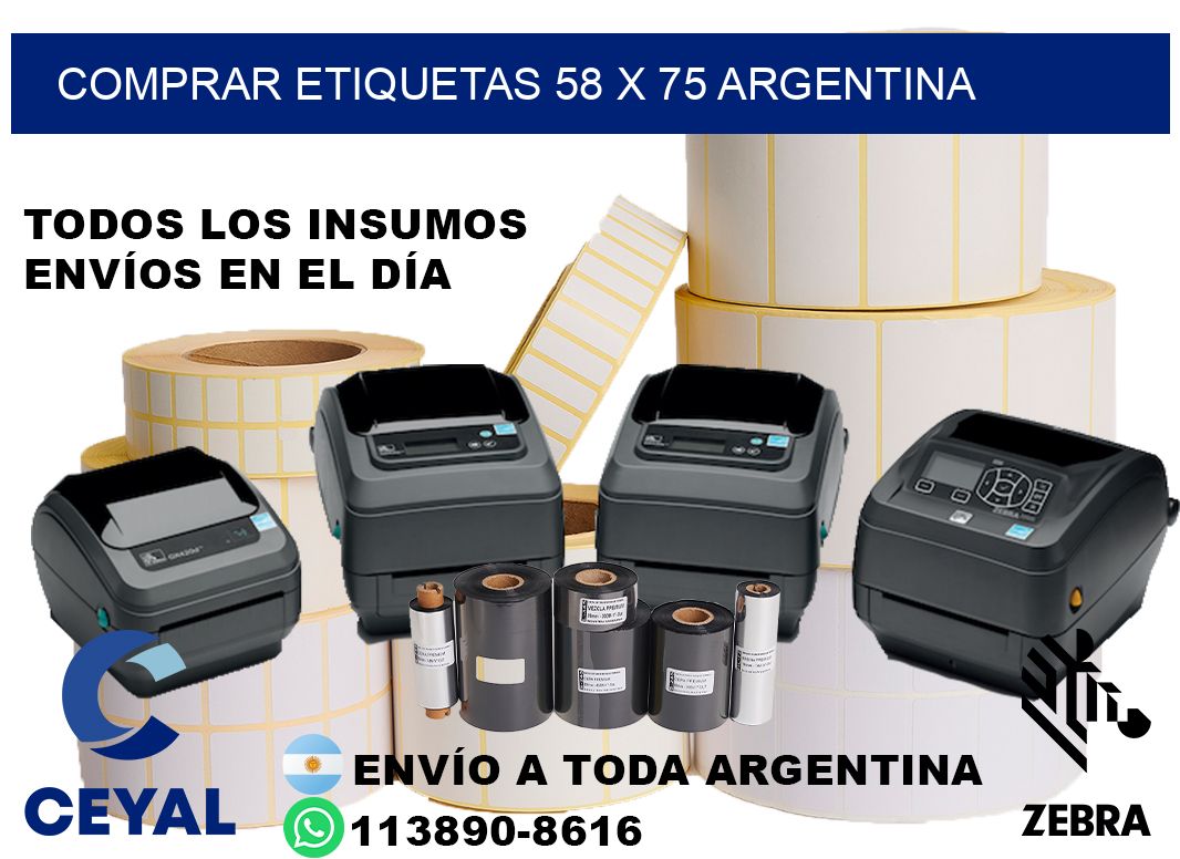 Comprar etiquetas 58 x 75 argentina