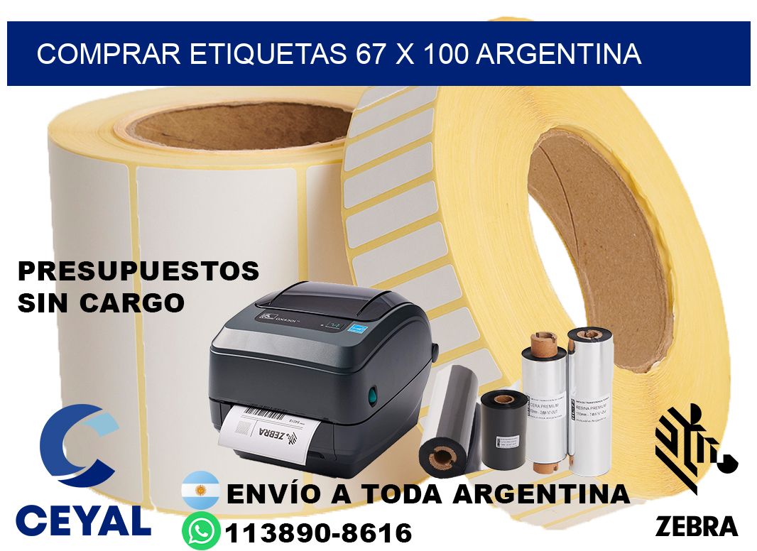 Comprar etiquetas 67 x 100 argentina