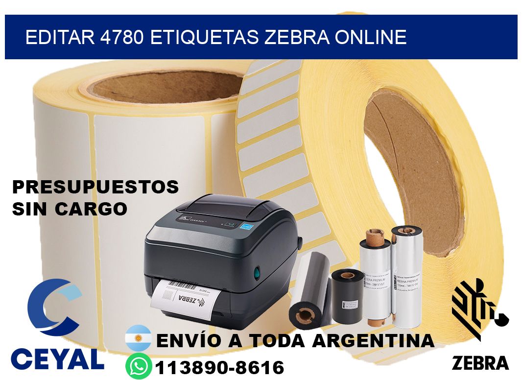 EDITAR 4780 ETIQUETAS ZEBRA ONLINE