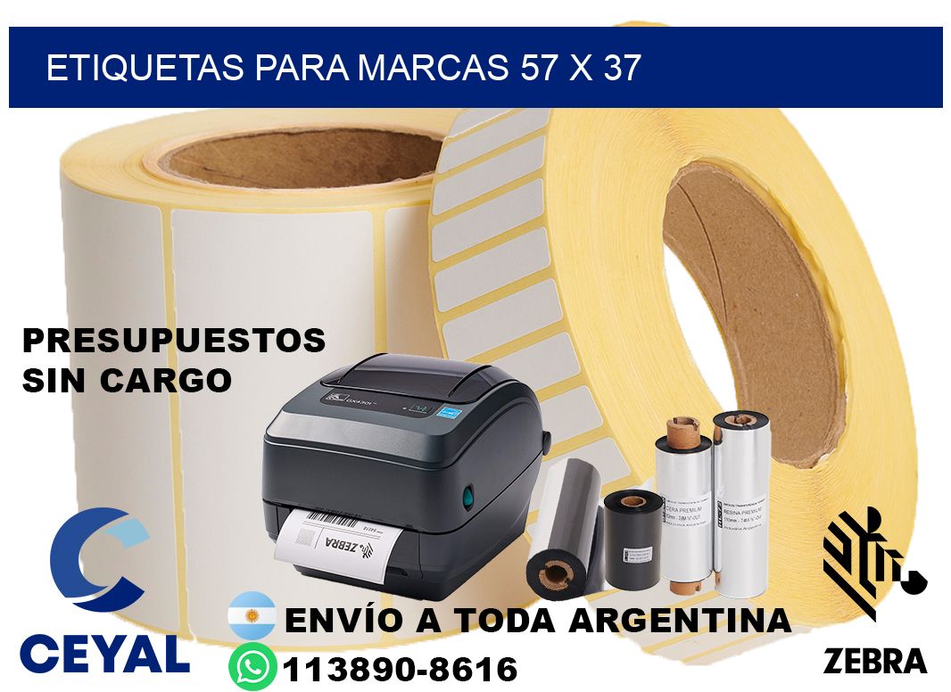 ETIQUETAS PARA MARCAS 57 x 37