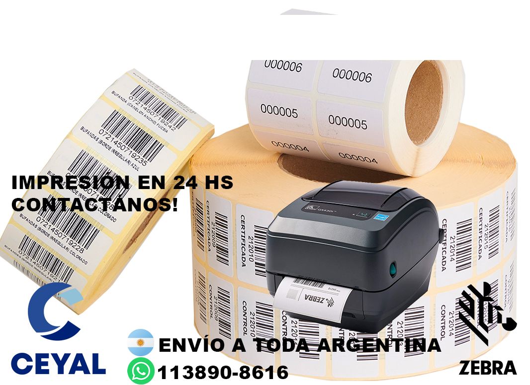 Poliamida  y etiquetas 66 x 78 argentina