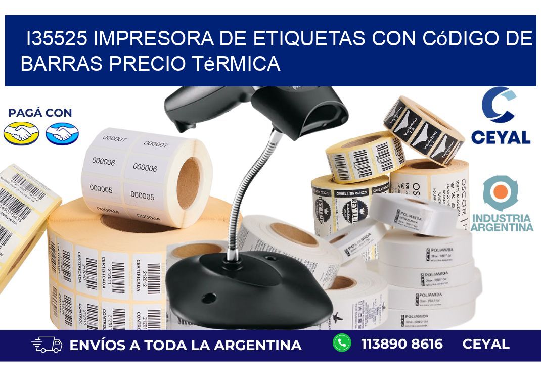 i35525 impresora de etiquetas con código de barras precio térmica