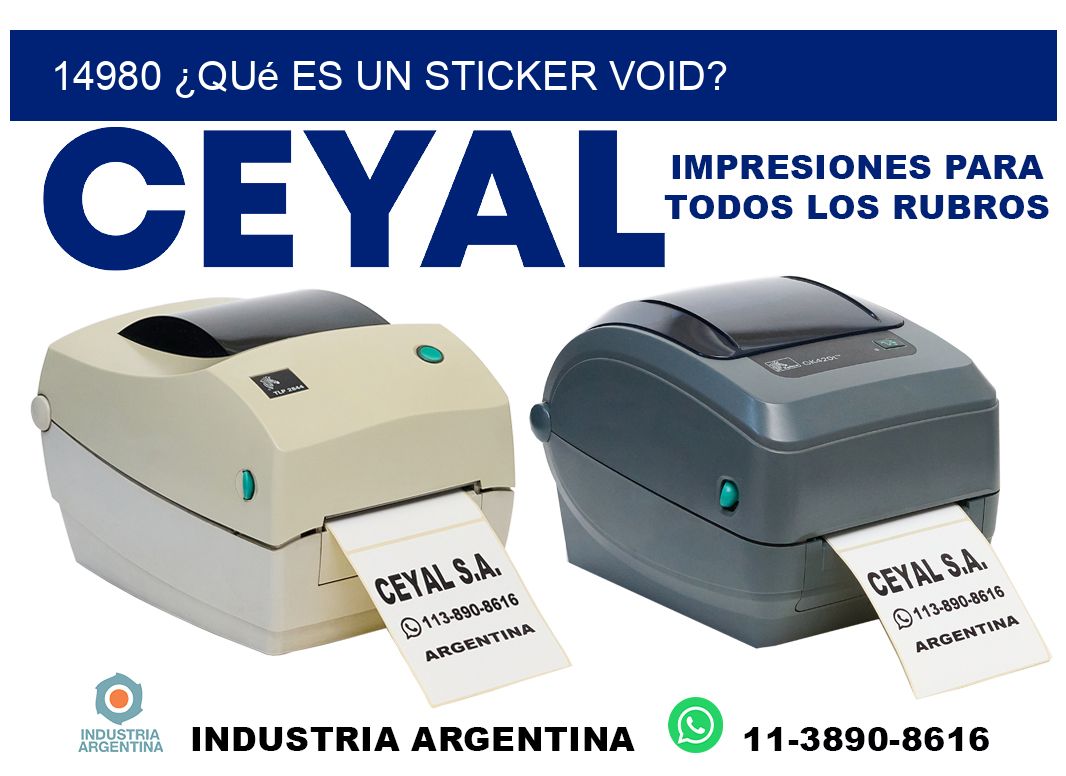 14980 ¿Qué es un sticker void?