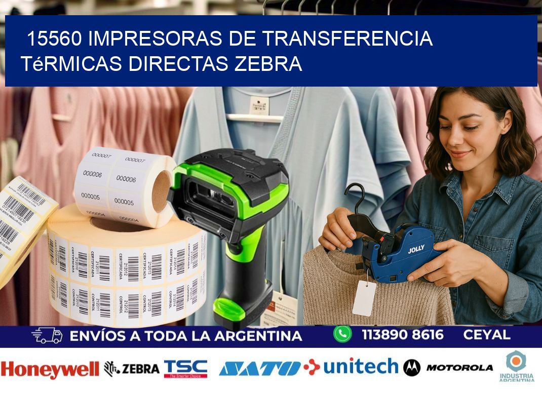 15560 impresoras de Transferencia  térmicas directas zebra