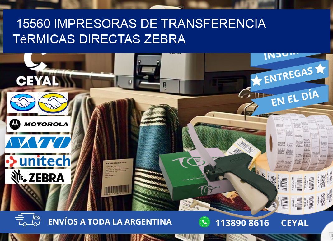 15560 impresoras de Transferencia térmicas directas zebra