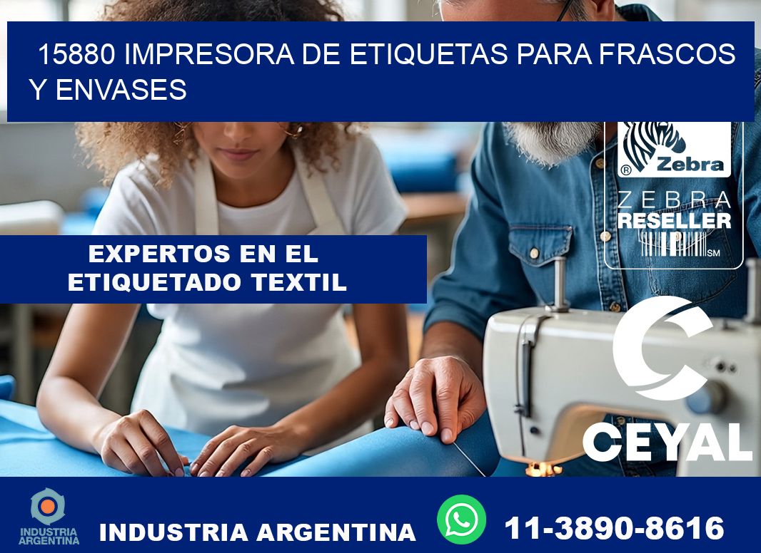 15880 impresora de etiquetas para frascos y envases