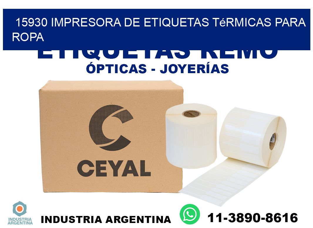 15930 impresora de etiquetas térmicas para ropa