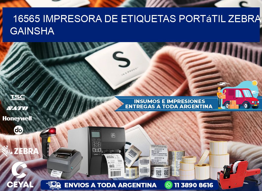 16565 impresora de etiquetas portátil Zebra GAINSHA