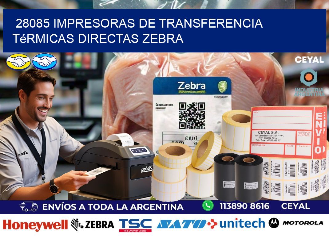 28085 impresoras de Transferencia  térmicas directas zebra