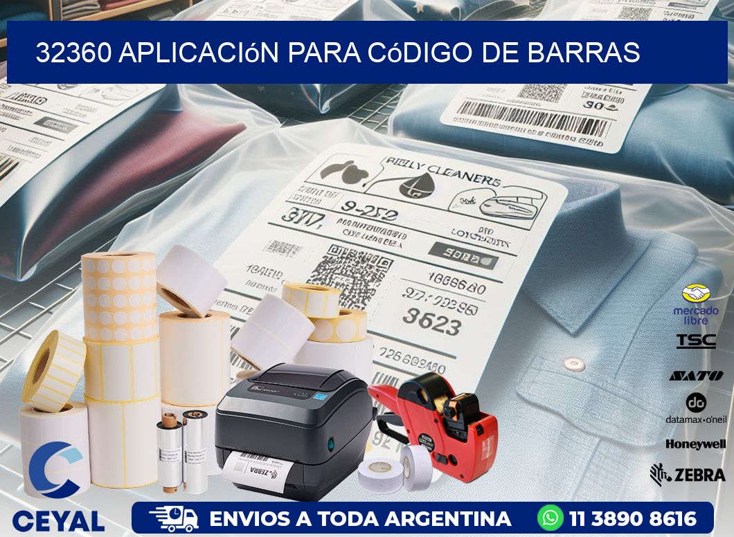 32360 Aplicación para código de barras