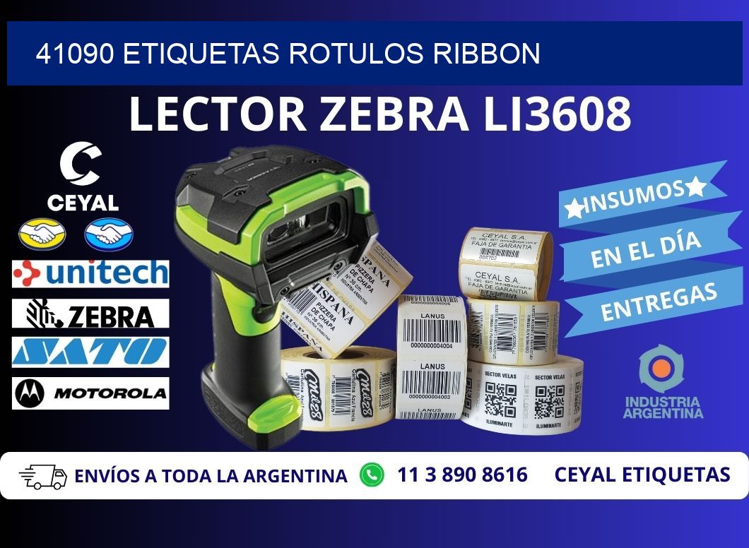 41090 Etiquetas rotulos ribbon