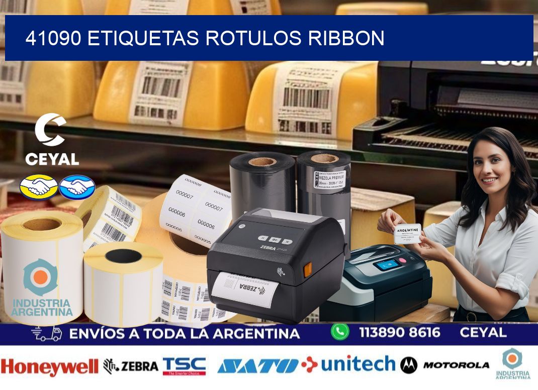 41090 Etiquetas rotulos ribbon