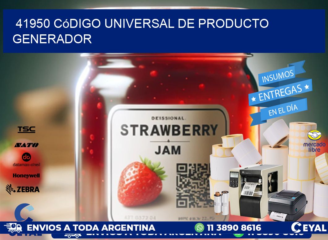 41950 Código universal de producto generador