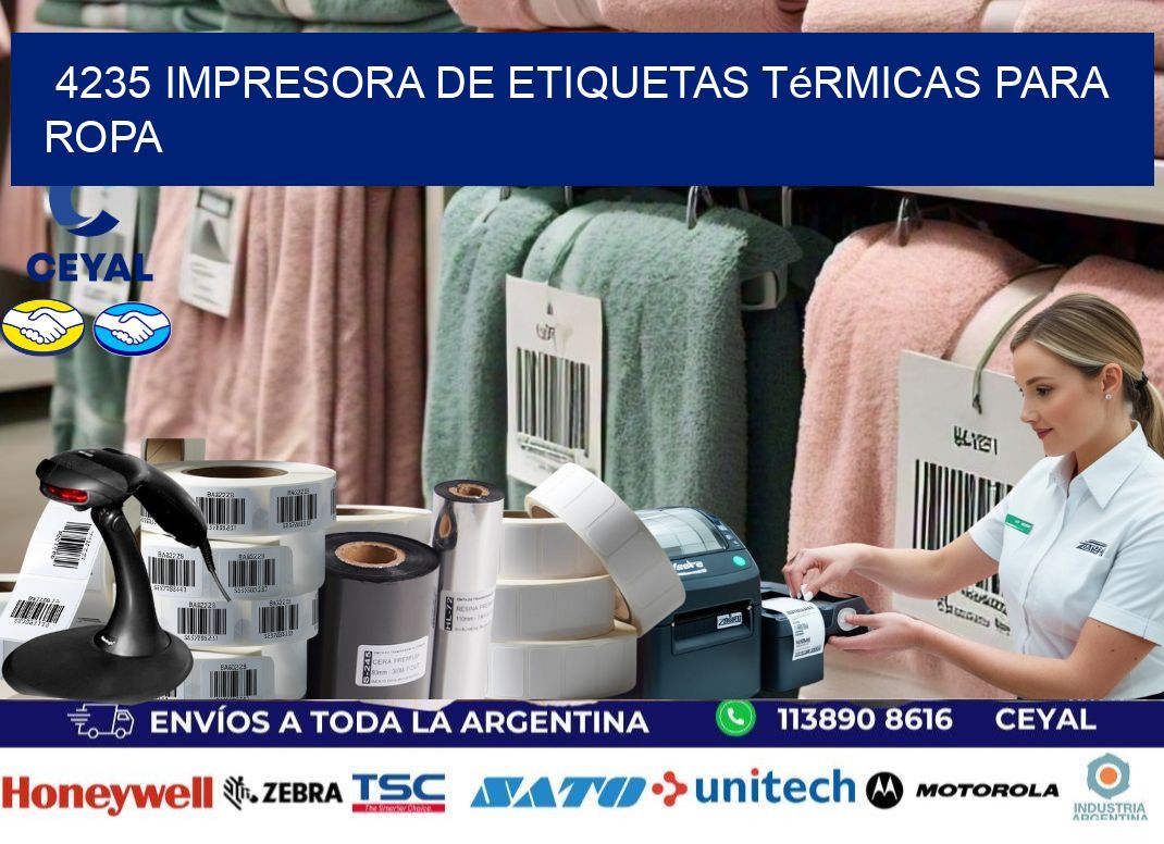 4235 impresora de etiquetas térmicas para ropa