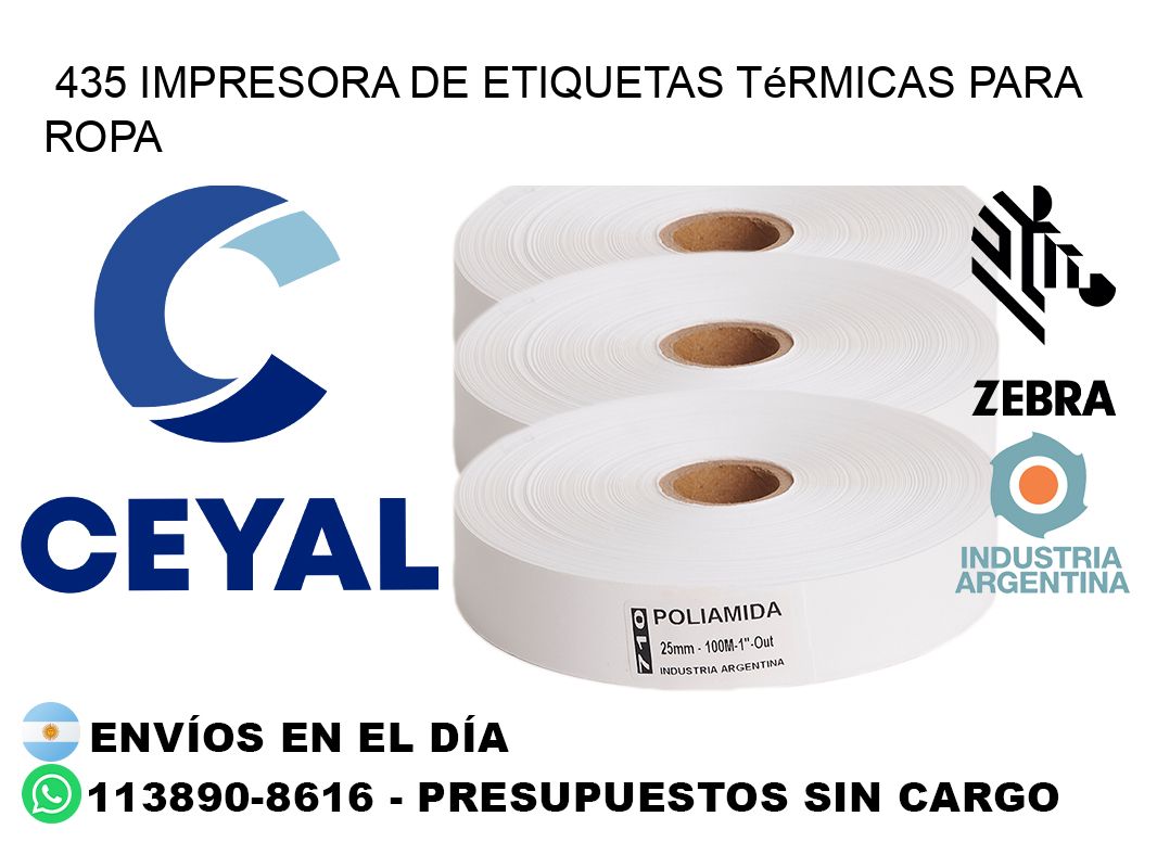 435 impresora de etiquetas térmicas para ropa